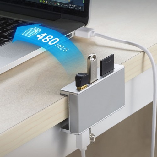 USB 3.0 Hub από αλουμίνιο με κλιπ