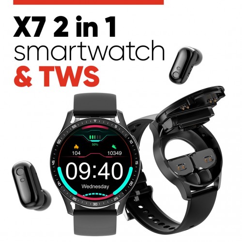 smartwatch X7 & TWS ακουστικά